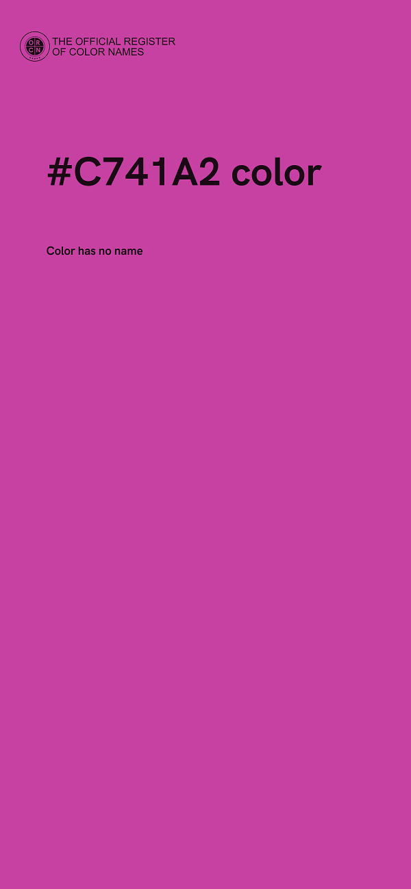 #C741A2 color image