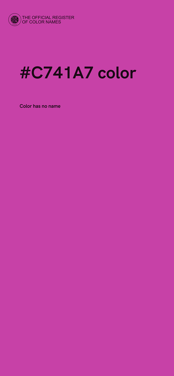 #C741A7 color image