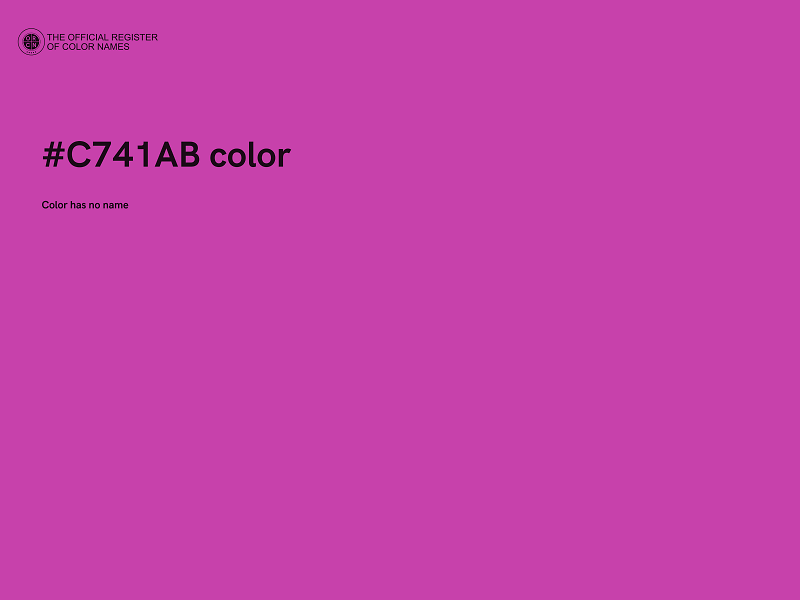 #C741AB color image