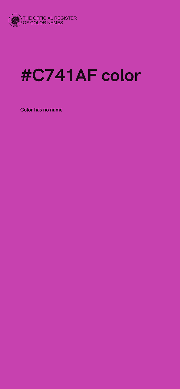 #C741AF color image