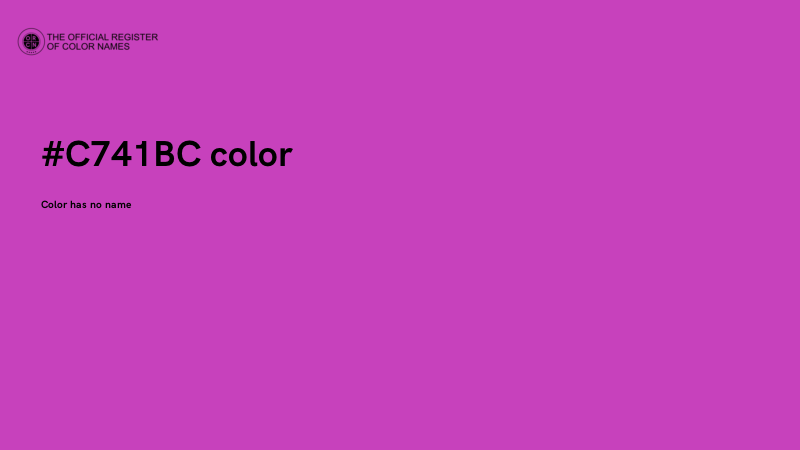 #C741BC color image