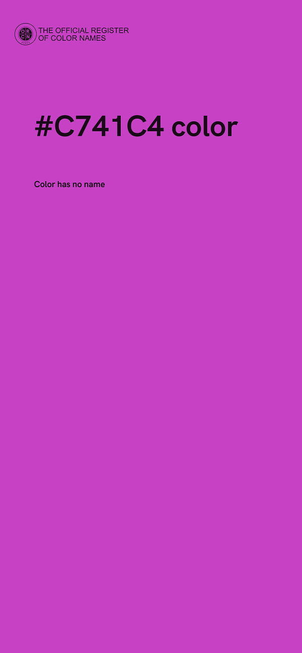#C741C4 color image