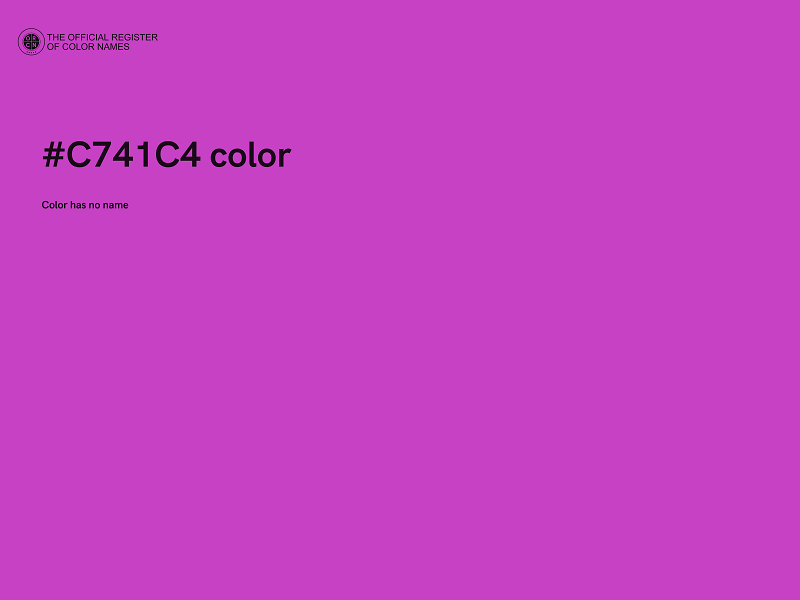 #C741C4 color image