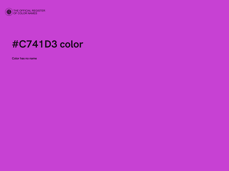 #C741D3 color image