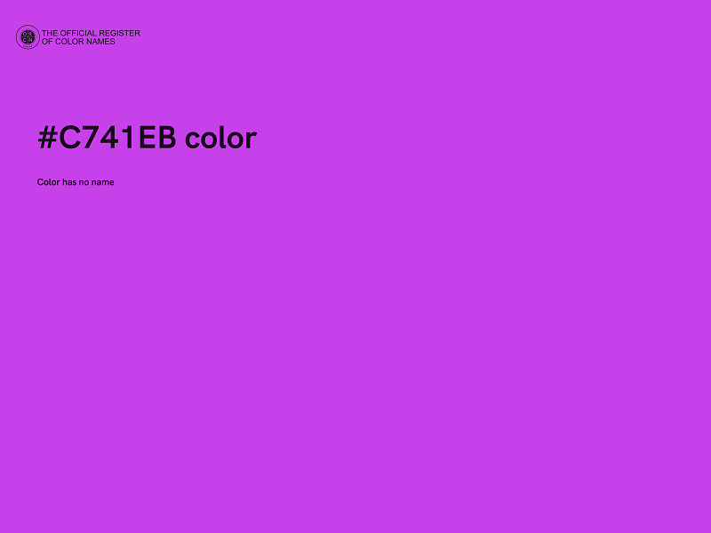 #C741EB color image