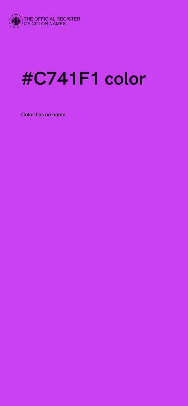 #C741F1 color image