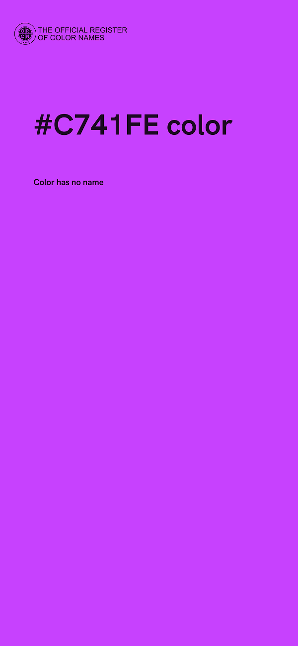 #C741FE color image