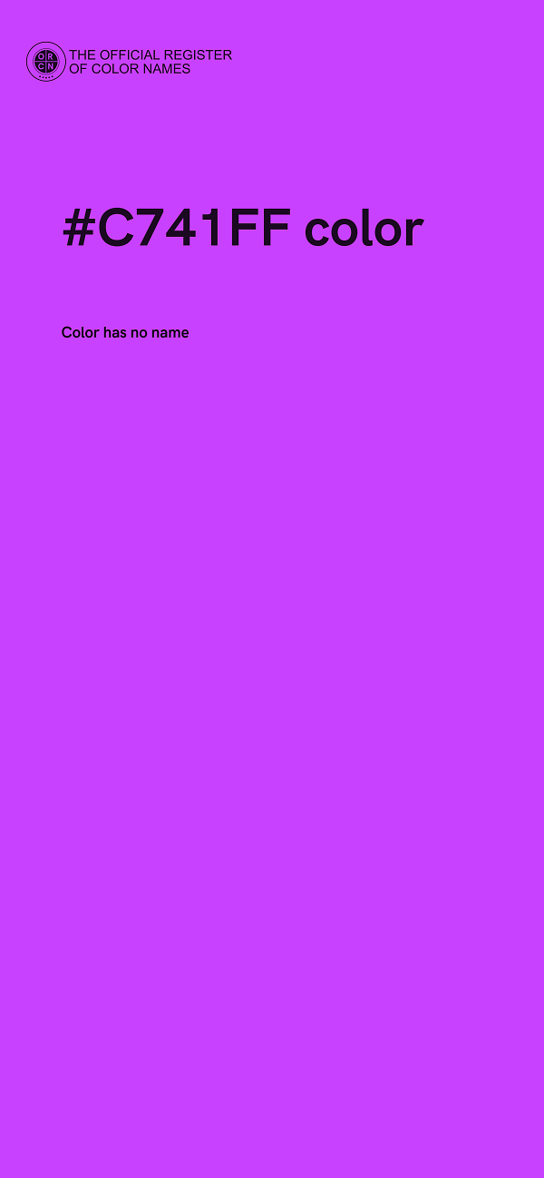 #C741FF color image