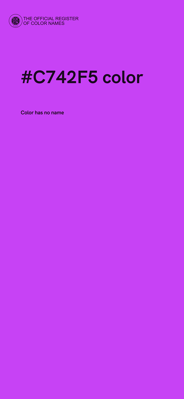 #C742F5 color image