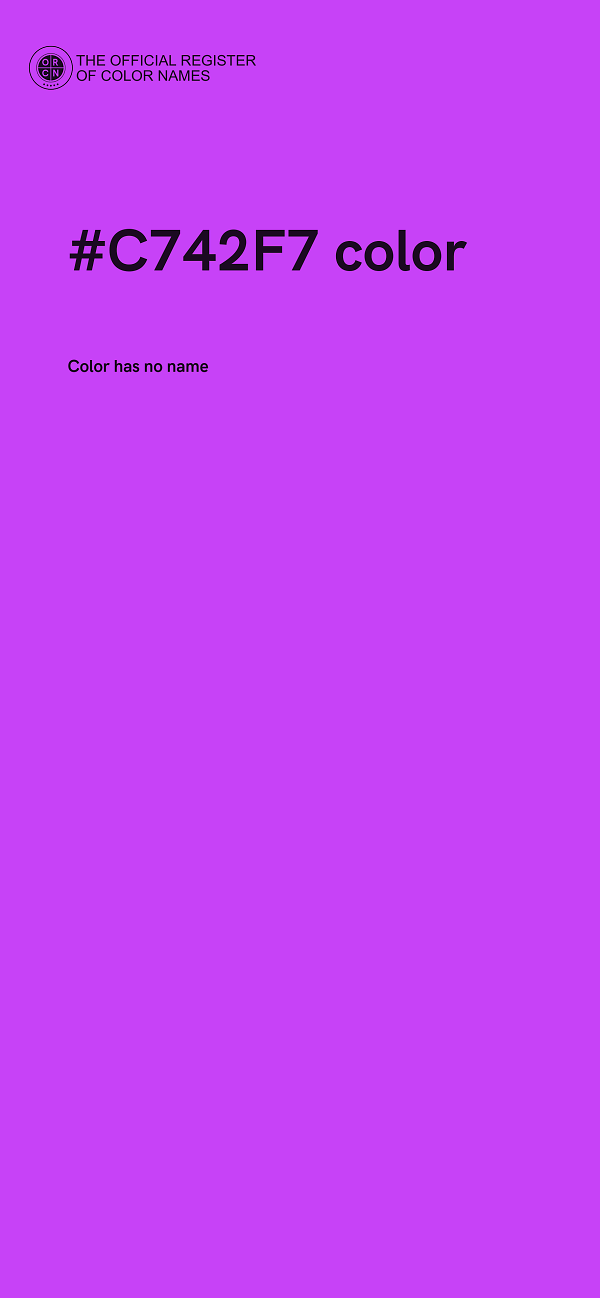 #C742F7 color image