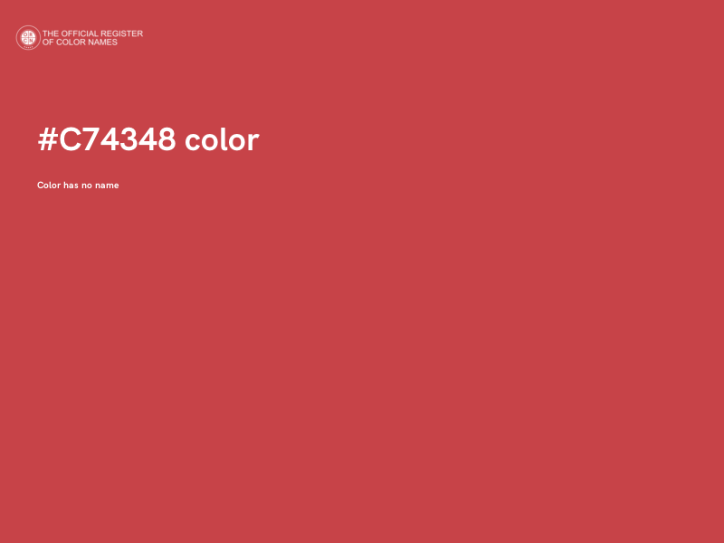 #C74348 color image