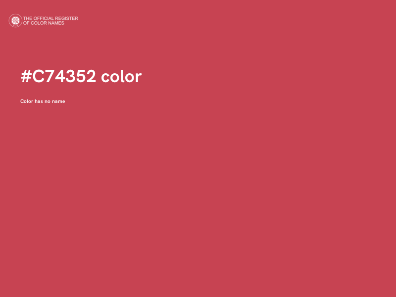 #C74352 color image
