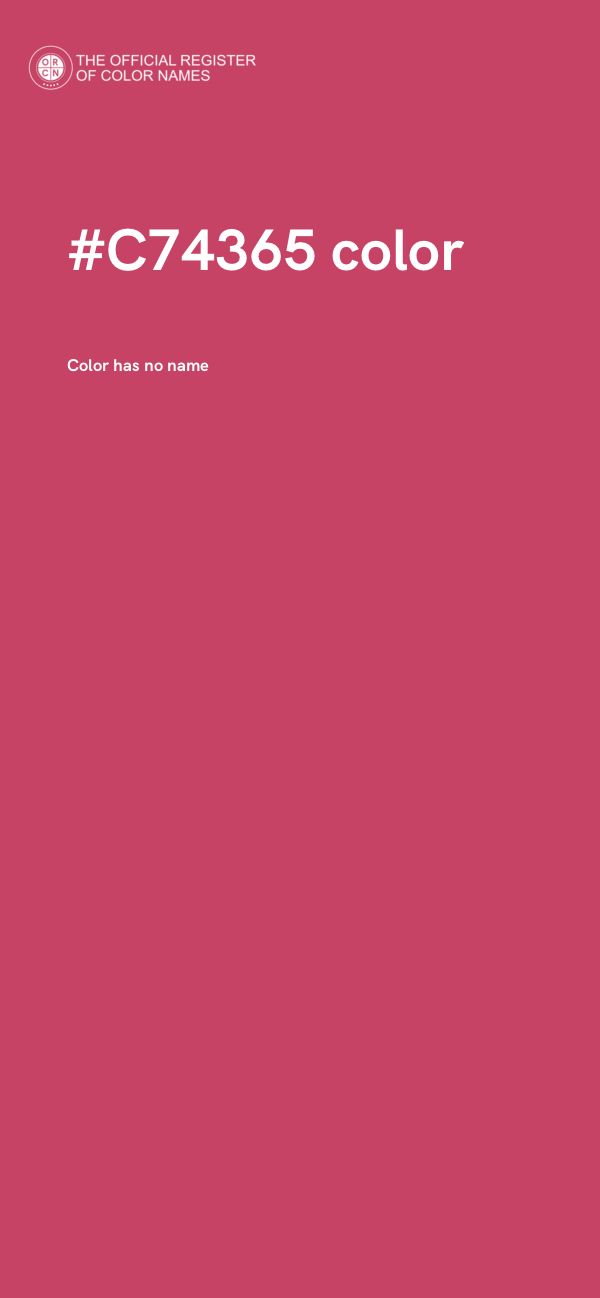 #C74365 color image