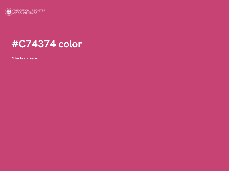 #C74374 color image
