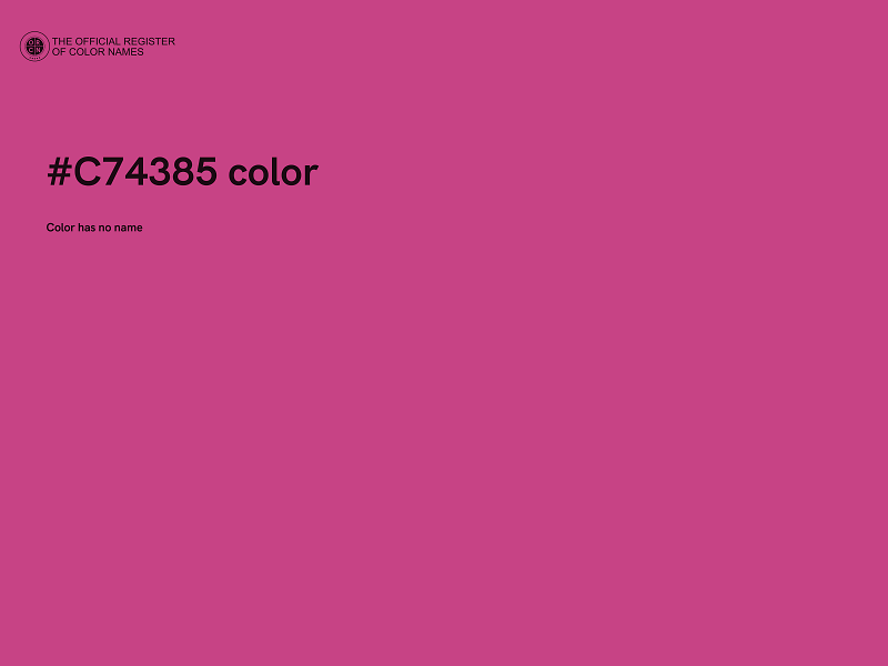 #C74385 color image