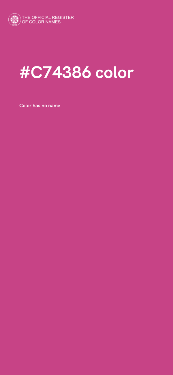 #C74386 color image