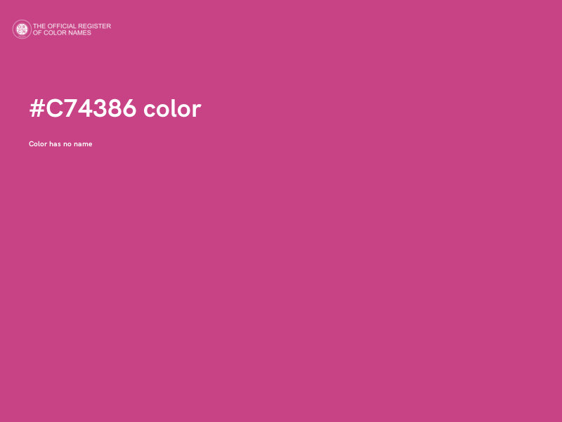 #C74386 color image