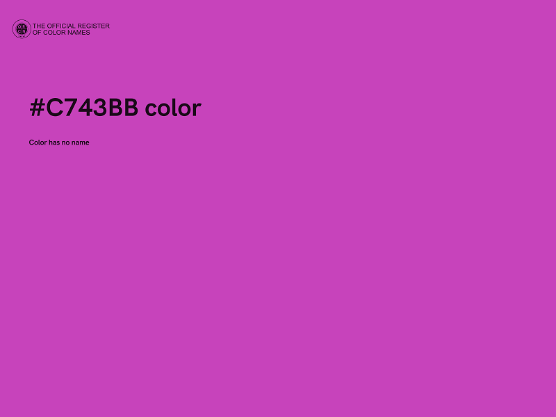 #C743BB color image