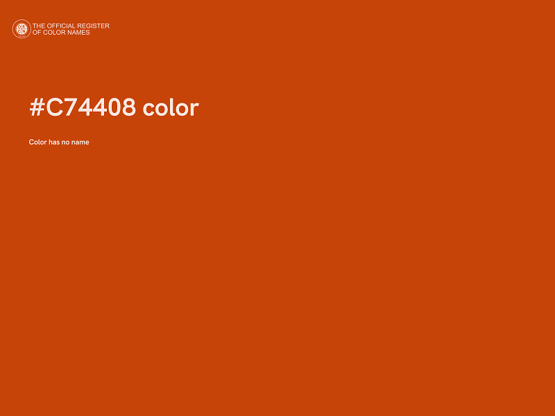 #C74408 color image