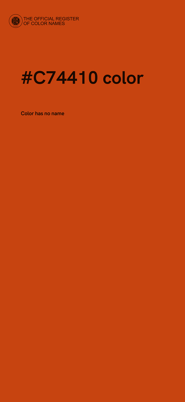 #C74410 color image