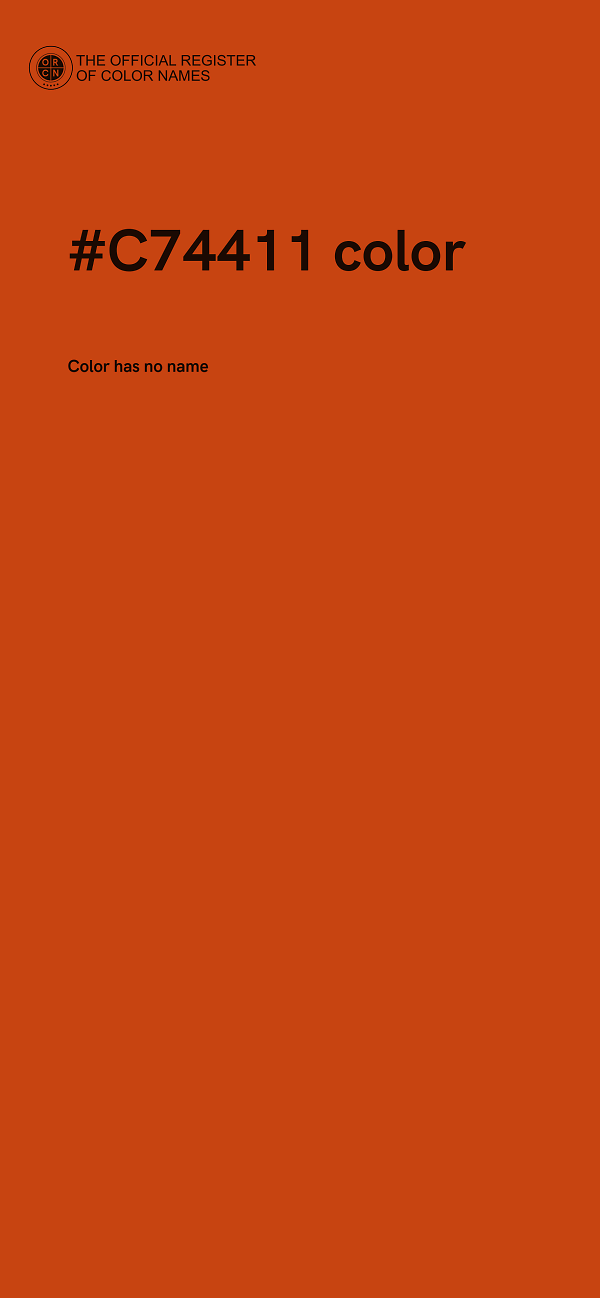 #C74411 color image