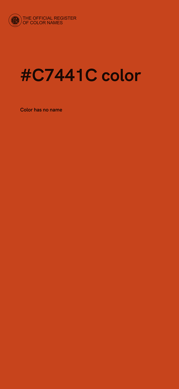 #C7441C color image