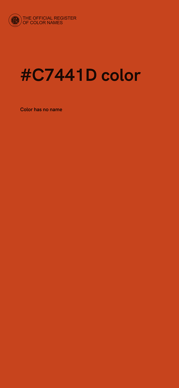 #C7441D color image