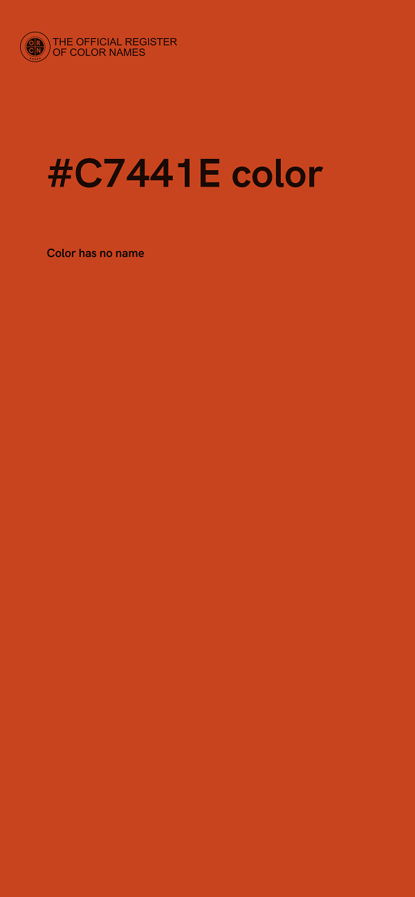#C7441E color image