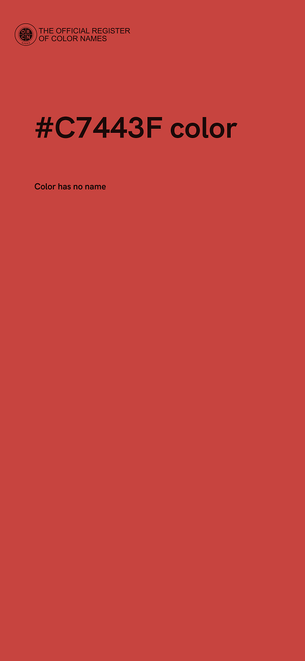 #C7443F color image