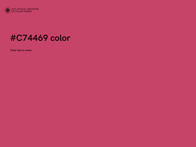 #C74469 color image