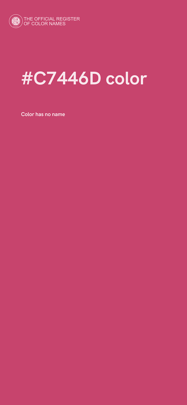 #C7446D color image