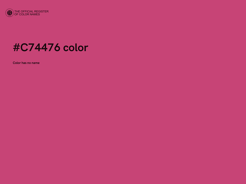 #C74476 color image