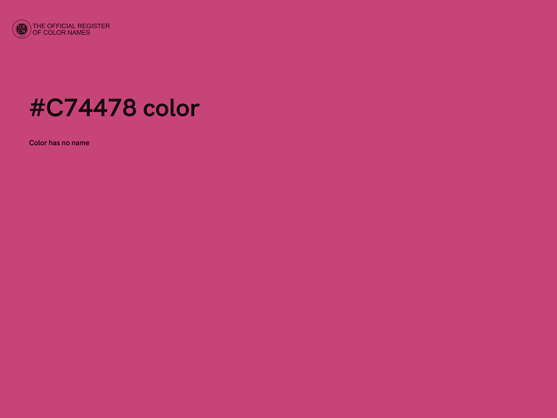 #C74478 color image