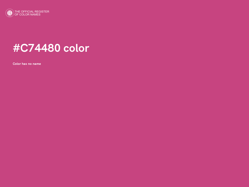 #C74480 color image