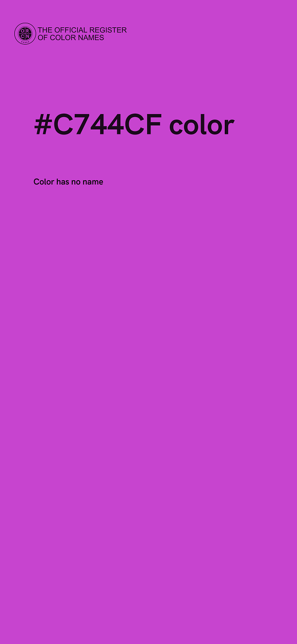 #C744CF color image