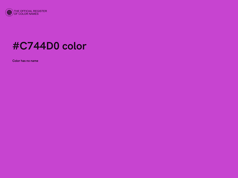 #C744D0 color image