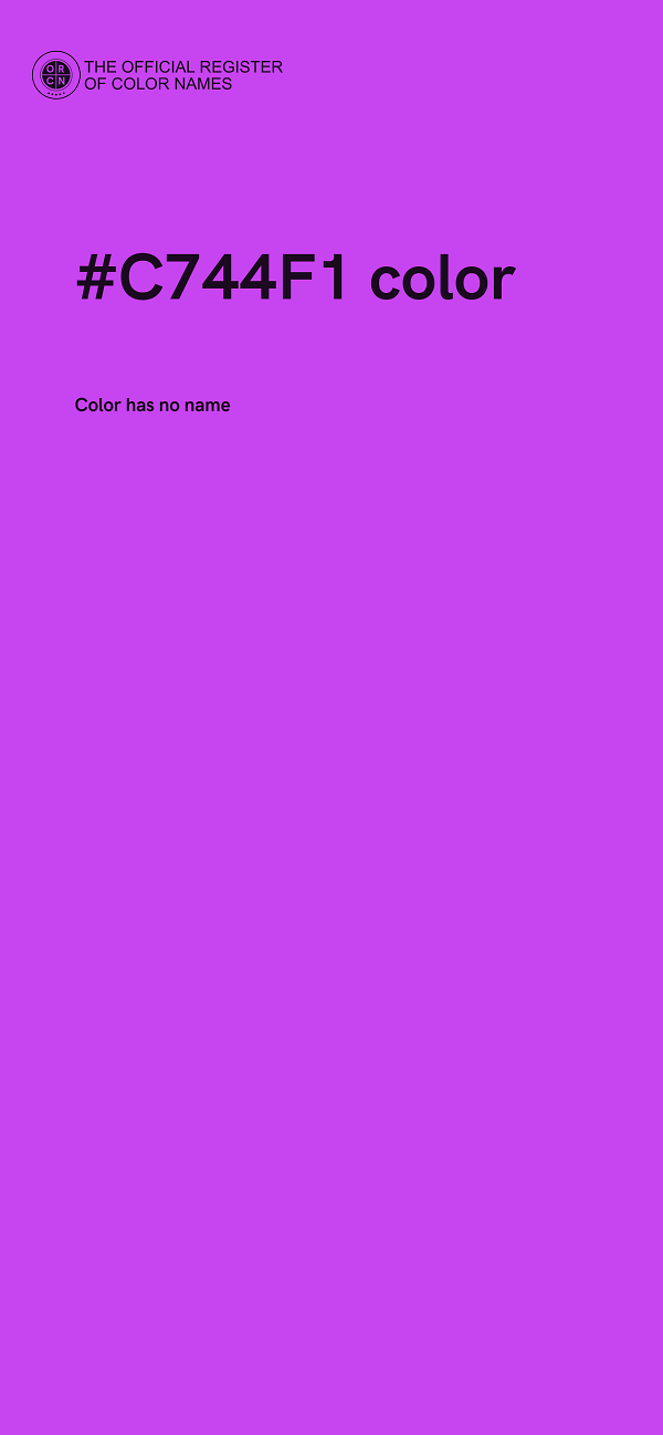 #C744F1 color image