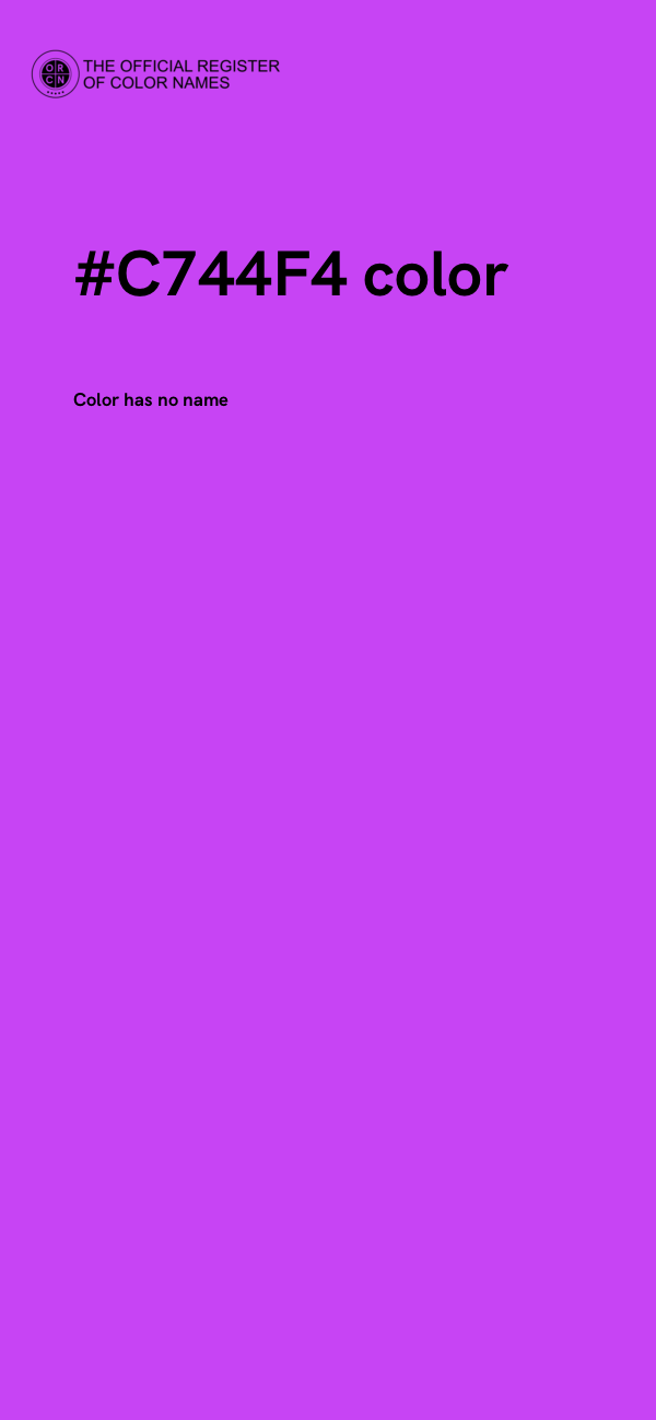 #C744F4 color image