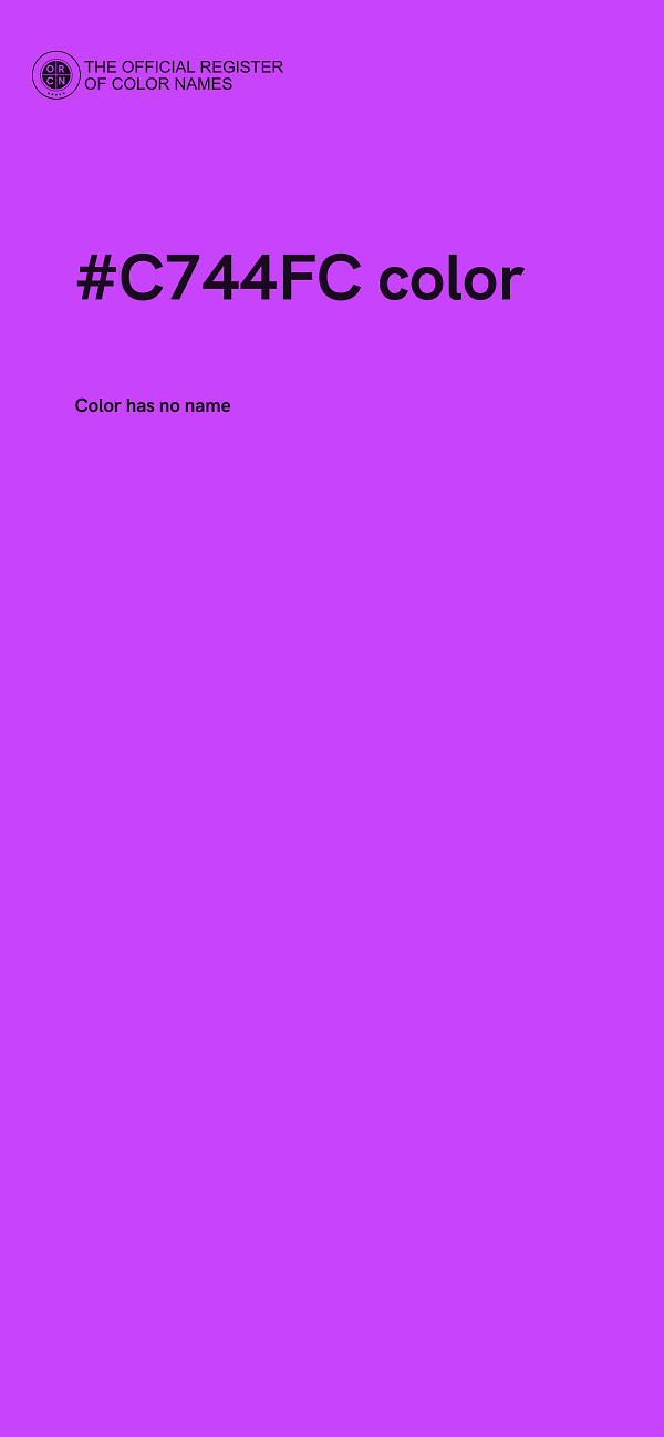 #C744FC color image