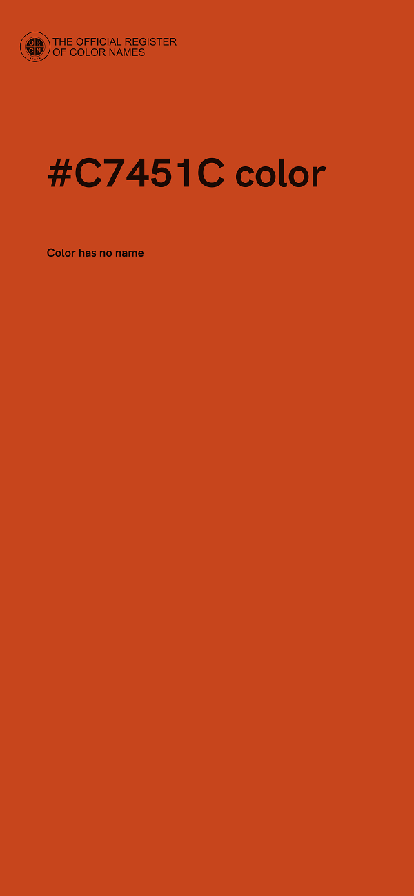 #C7451C color image