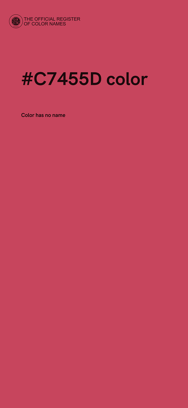 #C7455D color image