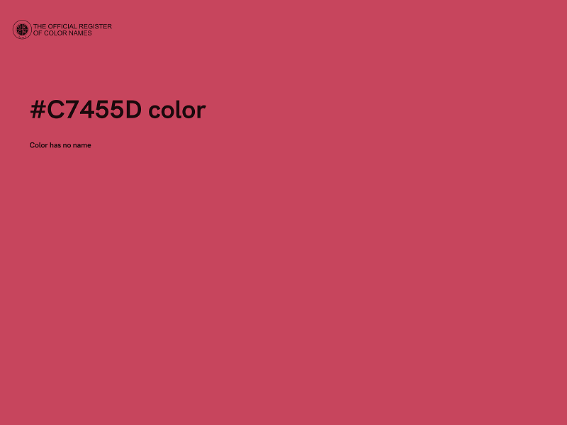 #C7455D color image