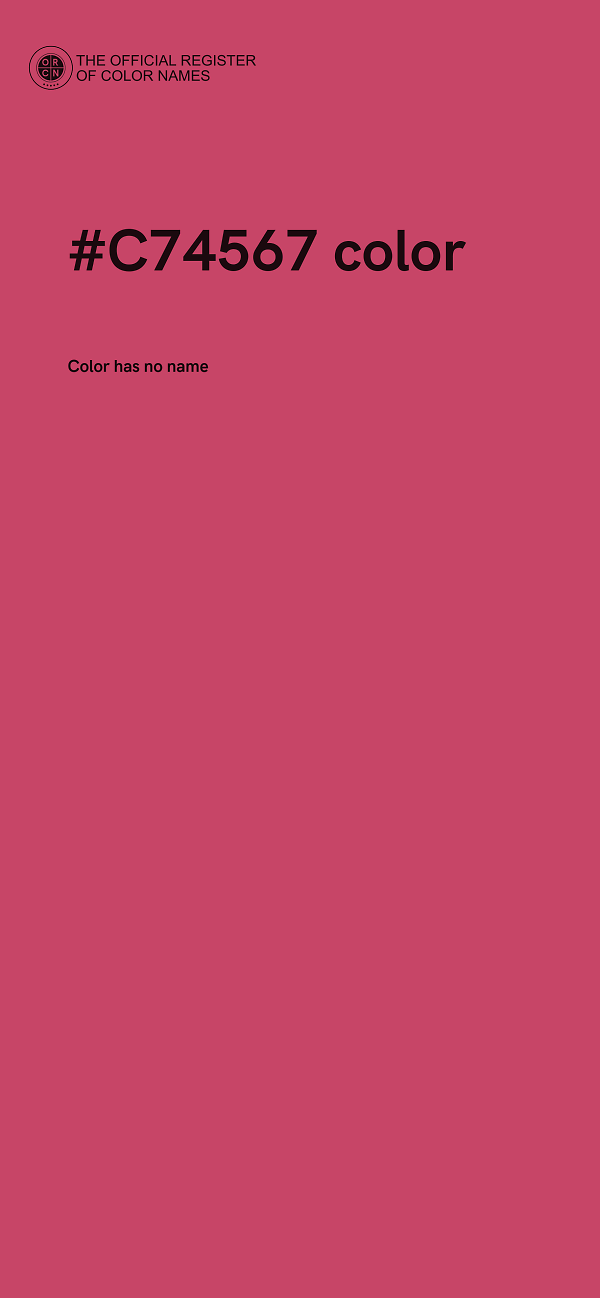 #C74567 color image