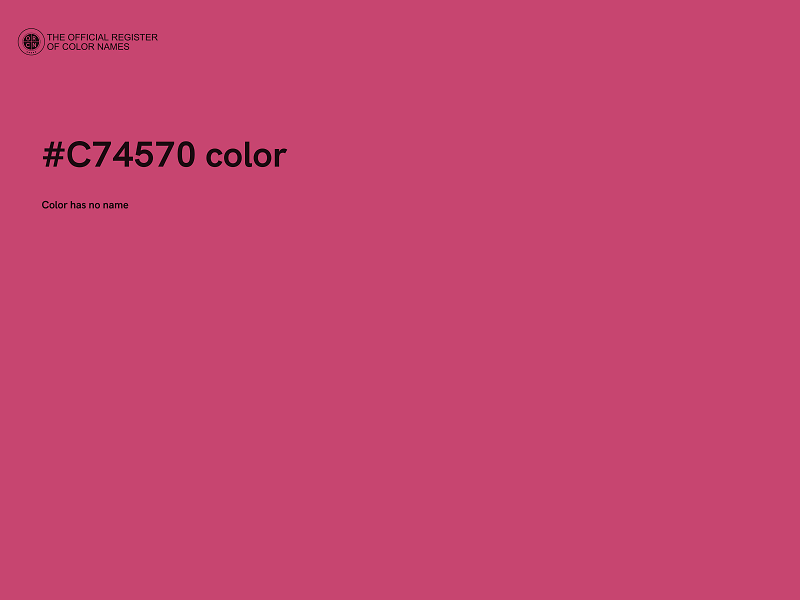 #C74570 color image