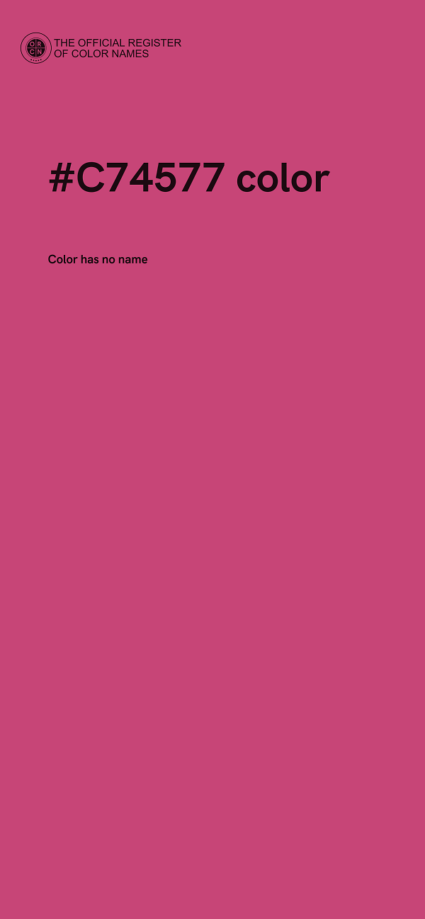 #C74577 color image