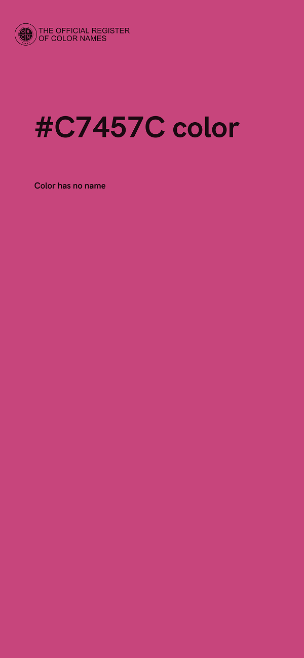 #C7457C color image