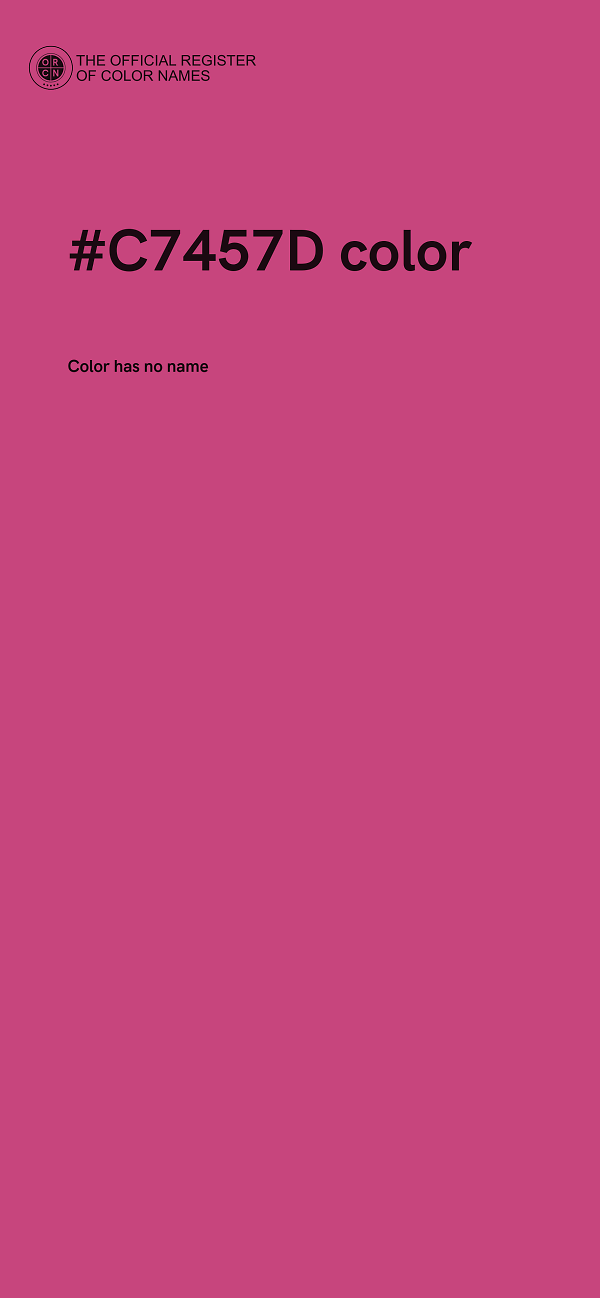 #C7457D color image