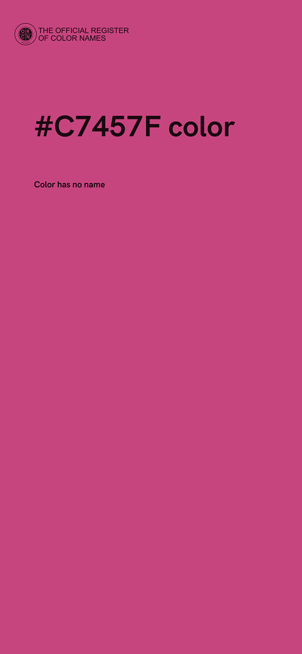 #C7457F color image