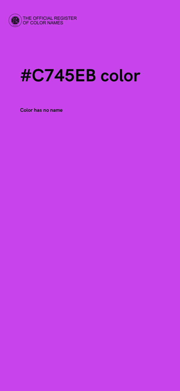 #C745EB color image