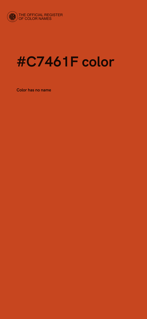 #C7461F color image